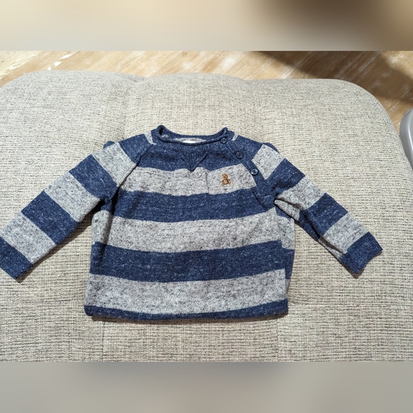 Baby GAP 6-12M Striped Sweater Romper - Picture 5 of 7